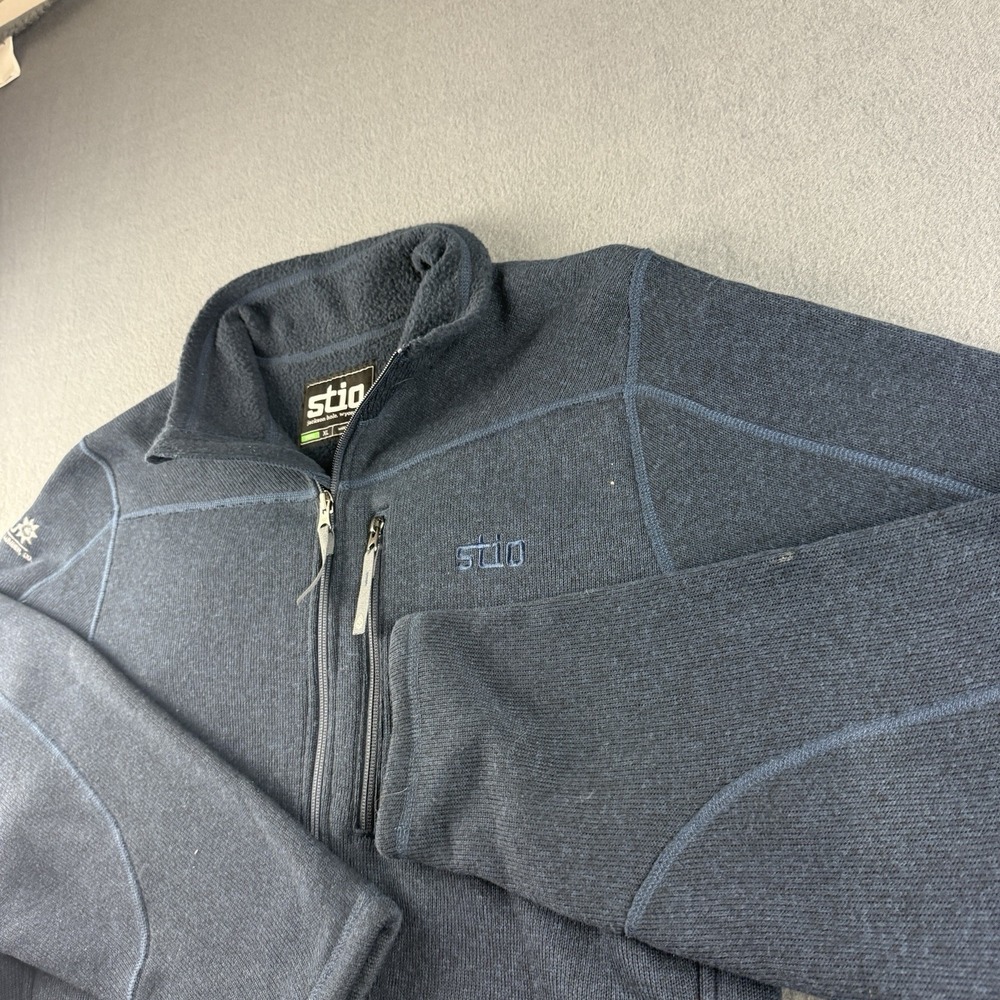 Stio Jacket Men's XL Blue Wilcox Hiking Gorpcore Better Sweater Full Zip 20049